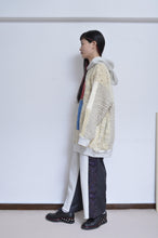 Load image into Gallery viewer, SWITCHING KNIT HOODIE(PRINT) 01/OFF WHITE_Mi
