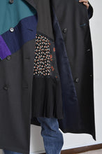 Load image into Gallery viewer, REMIX TRENCH COAT/NAV/01