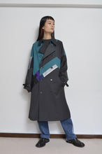 Load image into Gallery viewer, REMIX TRENCH COAT/NAV/01