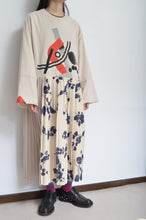 Load image into Gallery viewer, PLEATED TEE OP(PRINT)_BEG/X_A