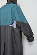 Load image into Gallery viewer, REMIX TRENCH COAT/NAV/01