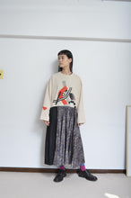 Load image into Gallery viewer, PLEATED TEE OP(PRINT)_BEG/X_B