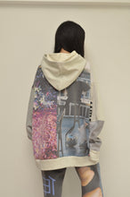 画像をギャラリービューアに読み込む, PRINT HOODY(GRY/CAT)_01