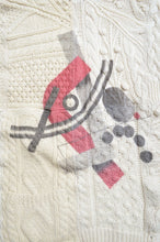 Load image into Gallery viewer, SWITCHING KNIT HOODIE(PRINT) 01/OFF WHITE_X