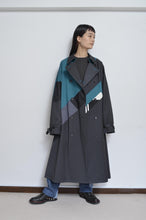 Load image into Gallery viewer, REMIX TRENCH COAT/NAV/02