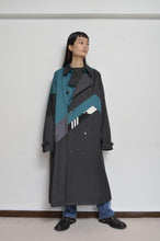 Load image into Gallery viewer, REMIX TRENCH COAT/NAV/02