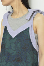 画像をギャラリービューアに読み込む, V-NECK TANK_LONG_LINEN 01/PURPLE
