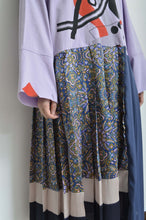 Load image into Gallery viewer, PLEATED TEE OP(PRINT)_PUR/X_A