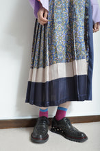 Load image into Gallery viewer, PLEATED TEE OP(PRINT)_PUR/X_A