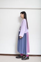Load image into Gallery viewer, PLEATED TEE OP(PRINT)_PUR/X_A