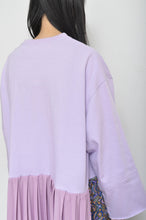 Load image into Gallery viewer, PLEATED TEE OP(PRINT)_PUR/X_A