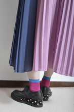 Load image into Gallery viewer, PLEATED TEE OP(PRINT)_PUR/X_A