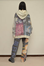 Load image into Gallery viewer, PRINT HOODY(GRY/CAT)_02