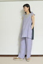 画像をギャラリービューアに読み込む, V-NECK TANK_LONG_LINEN 01/PURPLE
