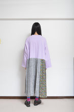 Load image into Gallery viewer, PLEATED TEE OP(PRINT)_PUR/X_B