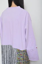 Load image into Gallery viewer, PLEATED TEE OP(PRINT)_PUR/X_B