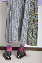 Load image into Gallery viewer, PLEATED TEE OP(PRINT)_PUR/X_B