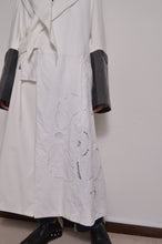 Load image into Gallery viewer, TABLE CLOTH △ SHAWL COAT/SHORT LINER set_WHT