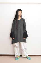 画像をギャラリービューアに読み込む, PLEATS SLEEVE SHIRT / BLK