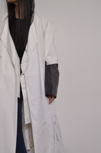 Load image into Gallery viewer, TABLE CLOTH △ SHAWL COAT/SHORT LINER set_WHT