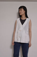 Load image into Gallery viewer, TABLE CLOTH △ SHAWL COAT/SHORT LINER set_WHT
