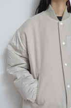 Load image into Gallery viewer, REMIX MELTON LAYER STADIUM JACKET/BEG/01