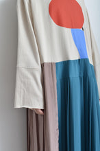 Load image into Gallery viewer, PLEATED TEE OP(PRINT)_BEG/Mi_B