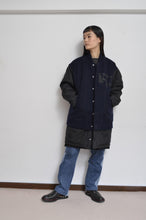 Load image into Gallery viewer, REMIX MELTON LAYER STADIUM JACKET/NAV/01
