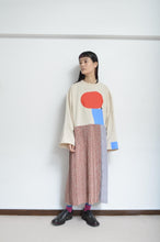 Load image into Gallery viewer, PLEATED TEE OP(PRINT)_BEG/Mi_A