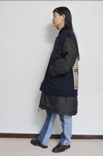Load image into Gallery viewer, REMIX MELTON LAYER STADIUM JACKET(PRINT)/NAV/X/02
