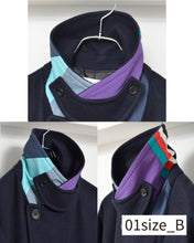 Load image into Gallery viewer, Flower charm pea coat / wool melton × sport
