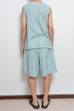 画像をギャラリービューアに読み込む, CHECK WIDE SHORTS_BLUE CHECK/02 size

