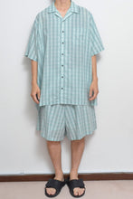 画像をギャラリービューアに読み込む, CHECK WIDE SHORTS_BLUE CHECK/02 size
