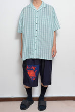 Load image into Gallery viewer, CHECK OPEN COLLAR S/S SH_BLUE CHECK/02 size
