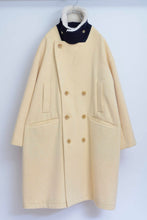 画像をギャラリービューアに読み込む, YELW ANGORA MELTON P-COAT_01 size

