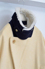 画像をギャラリービューアに読み込む, YELW ANGORA MELTON P-COAT_01 size
