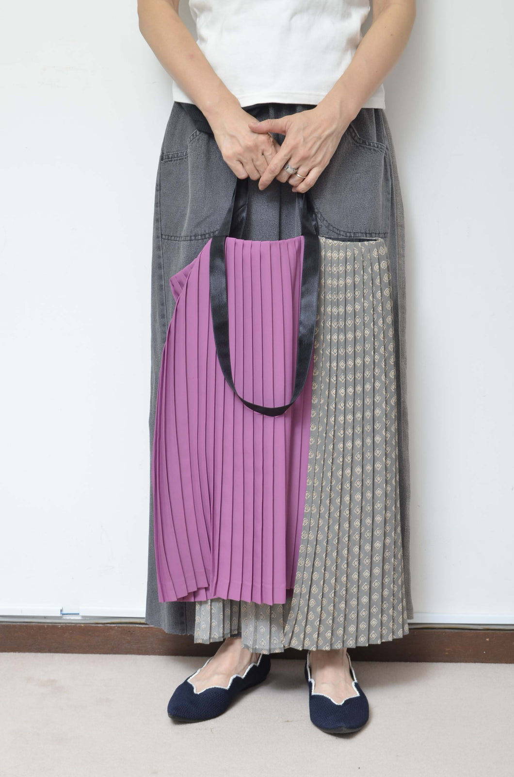 PLEATED BAG/LARGE_B