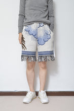 Load image into Gallery viewer, WHT FRINGE RUG SHORTS_02size

