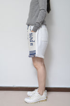 Load image into Gallery viewer, WHT FRINGE RUG SHORTS_01size
