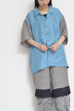 Load image into Gallery viewer, OPEN COLLAR SH_GRAY LINEN
