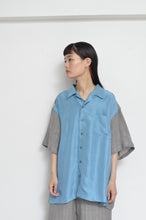 画像をギャラリービューアに読み込む, OPEN COLLAR SH_GRAY LINEN
