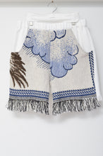 Load image into Gallery viewer, WHT FRINGE RUG SHORTS_02size
