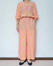 Load image into Gallery viewer, SHORT SLEEVE JUMP SUIT / PNK CHECK / 00 size
