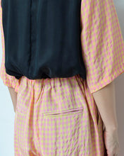 Load image into Gallery viewer, SHORT SLEEVE JUMP SUIT / PNK CHECK / 00 size
