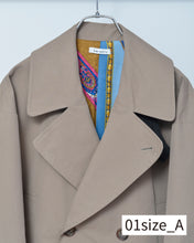 Load image into Gallery viewer, Flower charm pea coat / peach skin
