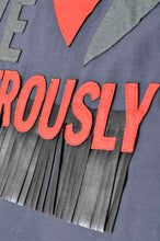 Load image into Gallery viewer, VOILLE FRINGE NO-SLEEVE T_NAV_02
