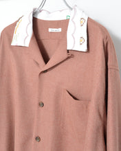 Load image into Gallery viewer, Tablecloth collar fringe shirt / bishu wool_B
