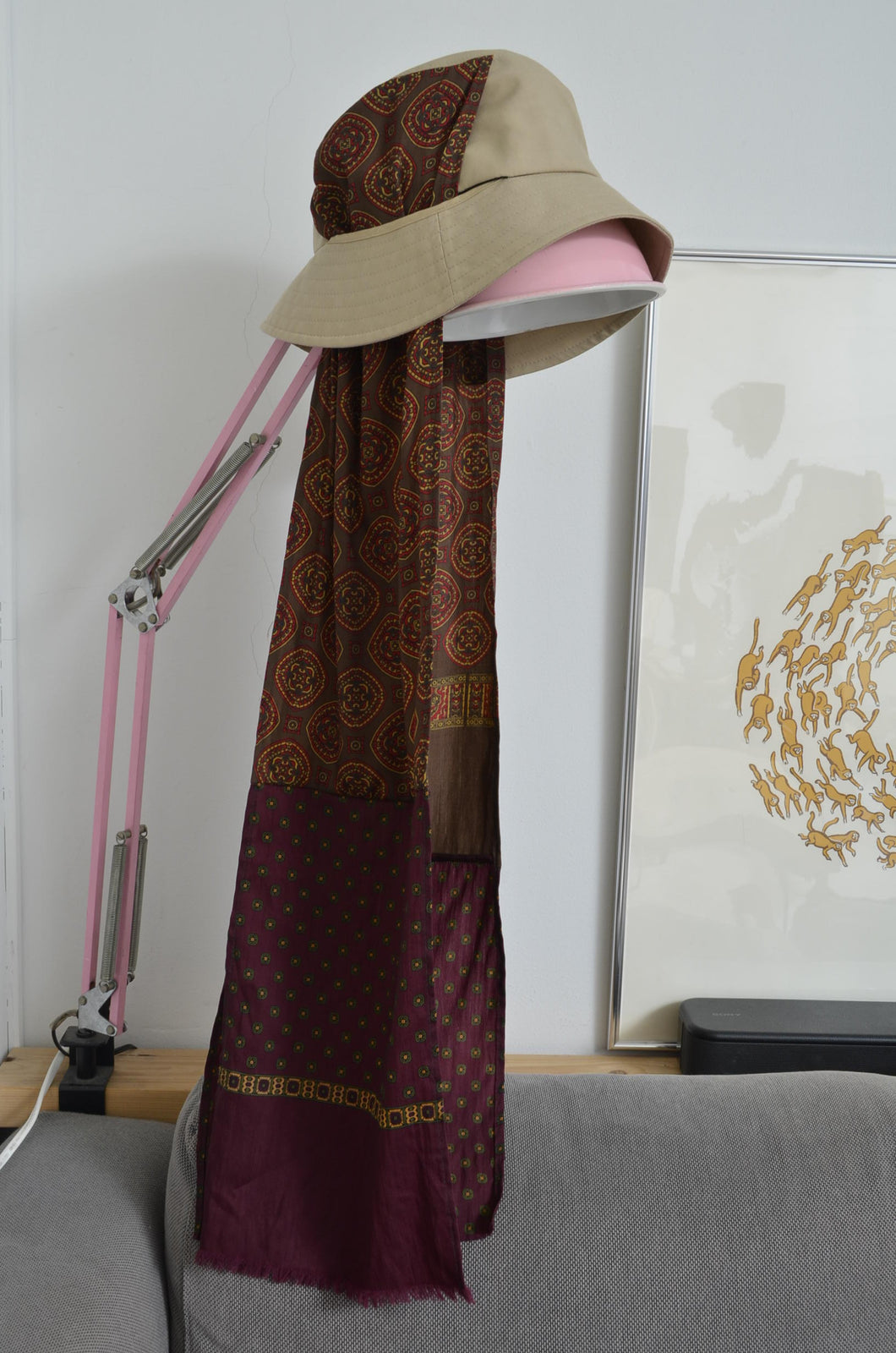 SCARF DROOPY BUCKET HAT_BEG_02