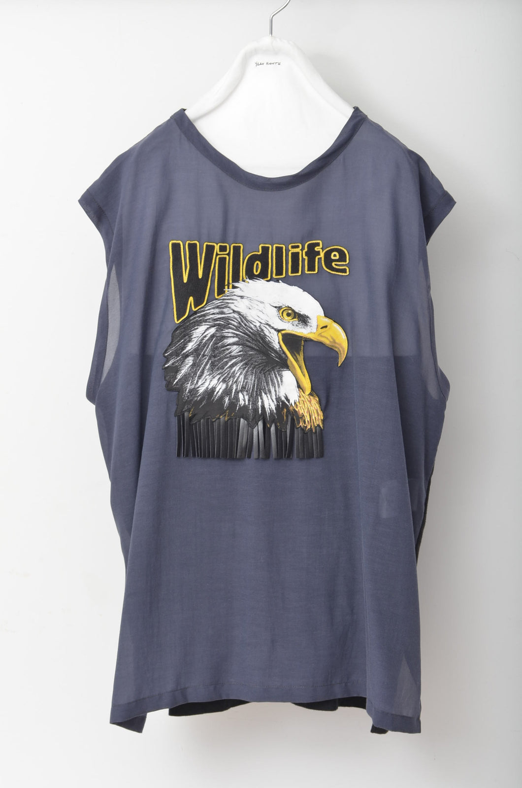 VOILLE FRINGE NO-SLEEVE T_NAV_01