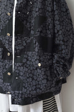 画像をギャラリービューアに読み込む, FLOWER LACE QUILTED WORK BLOUSON_BLACK
